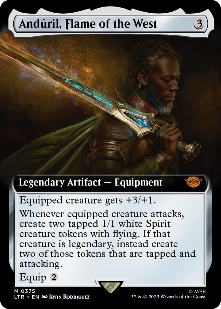 Andúril, Flame of the West (LTR-375) - The Lord of the Rings: Tales of Middle-earth: (Extended Art)