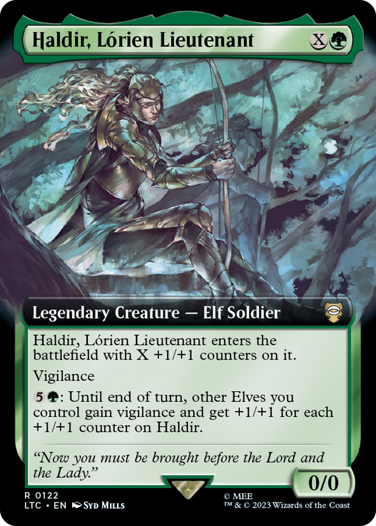 Haldir, Lórien Lieutenant (LTC-122) - Tales of Middle-earth Commander: (Extended Art)