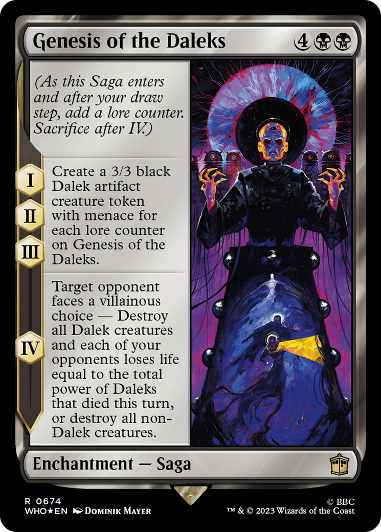 Genesis of the Daleks (WHO-674) - Doctor Who Foil