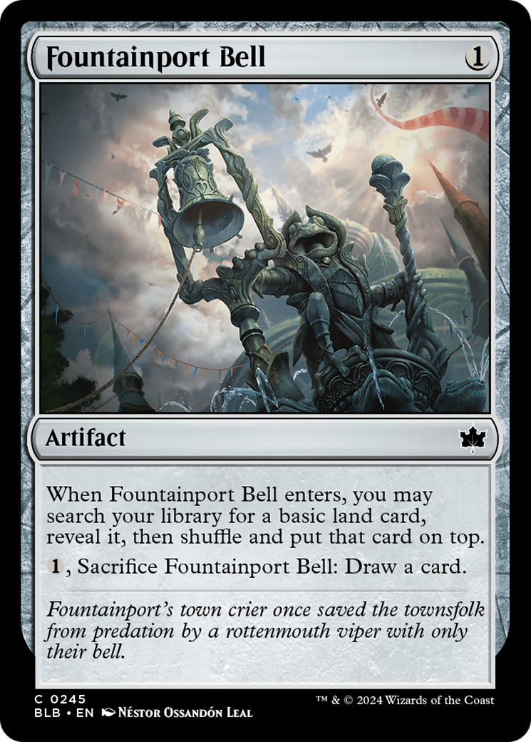 Fountainport Bell (BLB-245) - Bloomburrow Foil