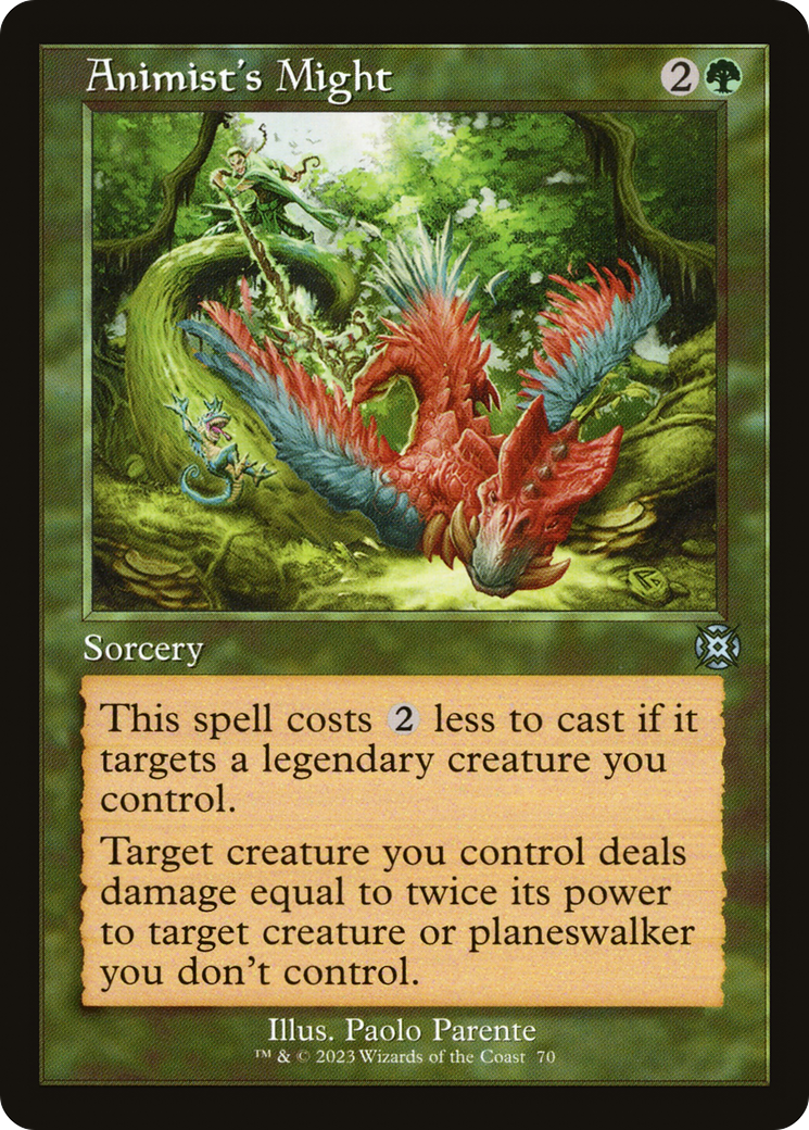 Animist's Might (MAT-070) - March of the Machine: The Aftermath: (Showcase) Foil