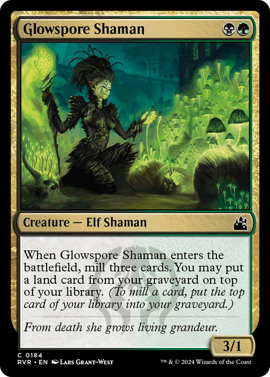 Glowspore Shaman (RVR-184) - Ravnica Remastered Foil