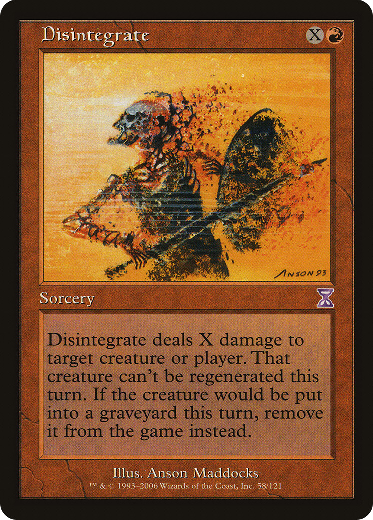 Disintegrate (TSB-058) - Time Spiral Timeshifted