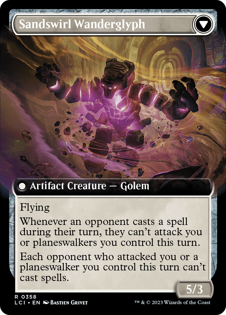 Unstable Glyphbridge // Sandswirl Wanderglyph (LCI-358) - The Lost Caverns of Ixalan: (Extended Art)