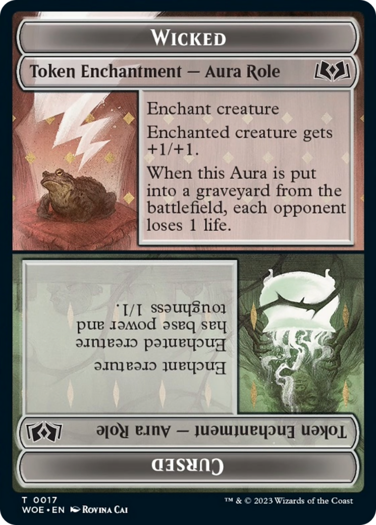 Wicked // Cursed (WOE-017) - Wilds of Eldraine Tokens