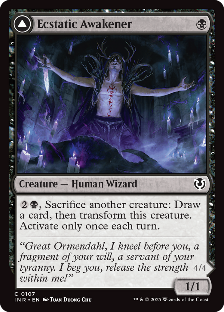 Ecstatic Awakener // Awoken Demon (INR-107) - Innistrad Remastered