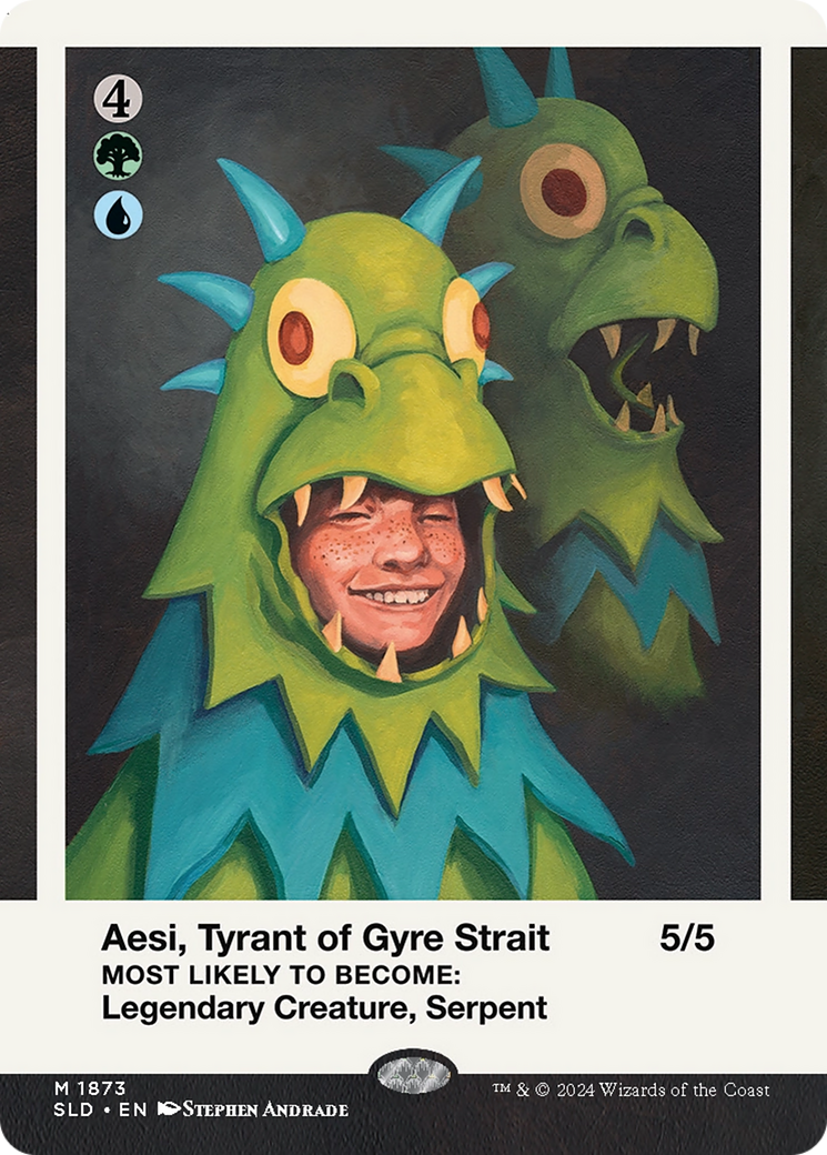 Aesi, Tyrant of Gyre Strait // Aesi, Tyrant of Gyre Strait (SLD-1873) - Secret Lair Drop (Borderless)