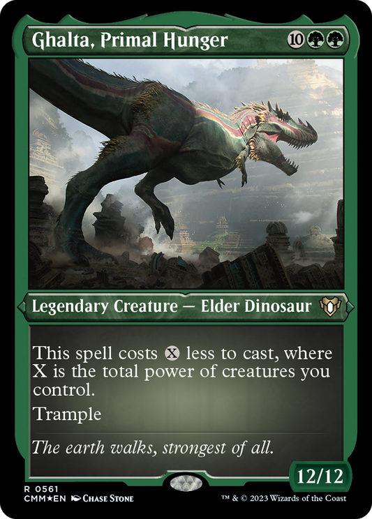 Ghalta, Primal Hunger (CMM-561) - Commander Masters Etched Foil
