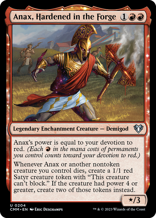 Anax, Hardened in the Forge (CMM-204) - Commander Masters: (enchantment) Foil
