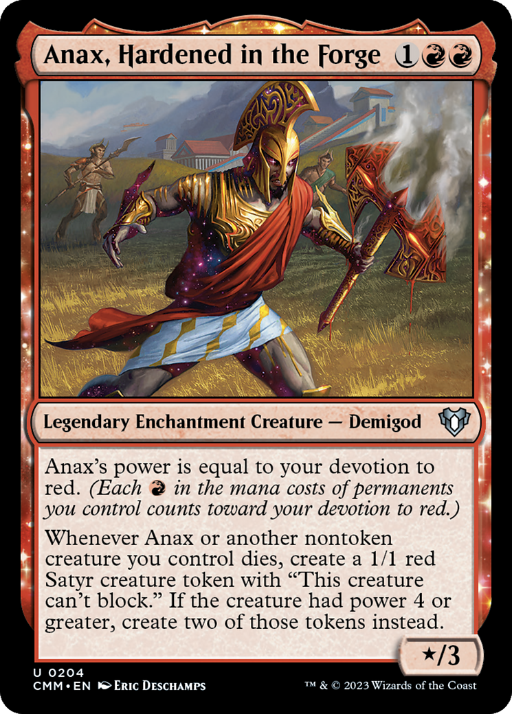 Anax, Hardened in the Forge (CMM-204) - Commander Masters: (enchantment)
