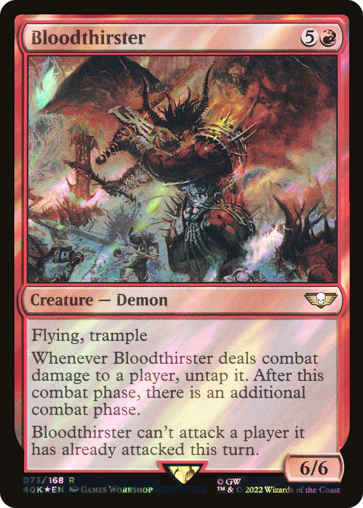 Bloodthirster (40K-073) - Warhammer 40,000 Commander Foil