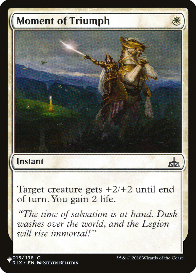 Moment of Triumph (LIST-015/196) - The List