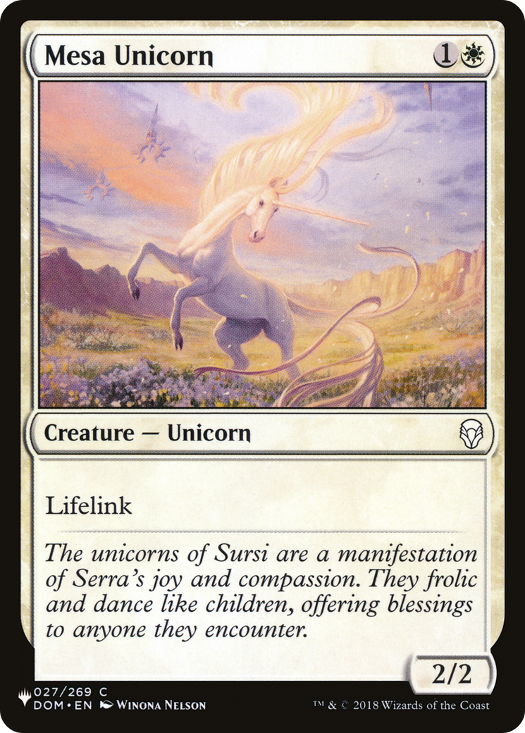 Mesa Unicorn (LIST-027/269) - The List