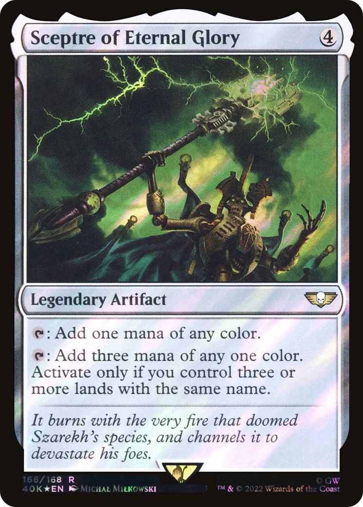 Sceptre of Eternal Glory (40K-166) - Warhammer 40,000 Commander Foil