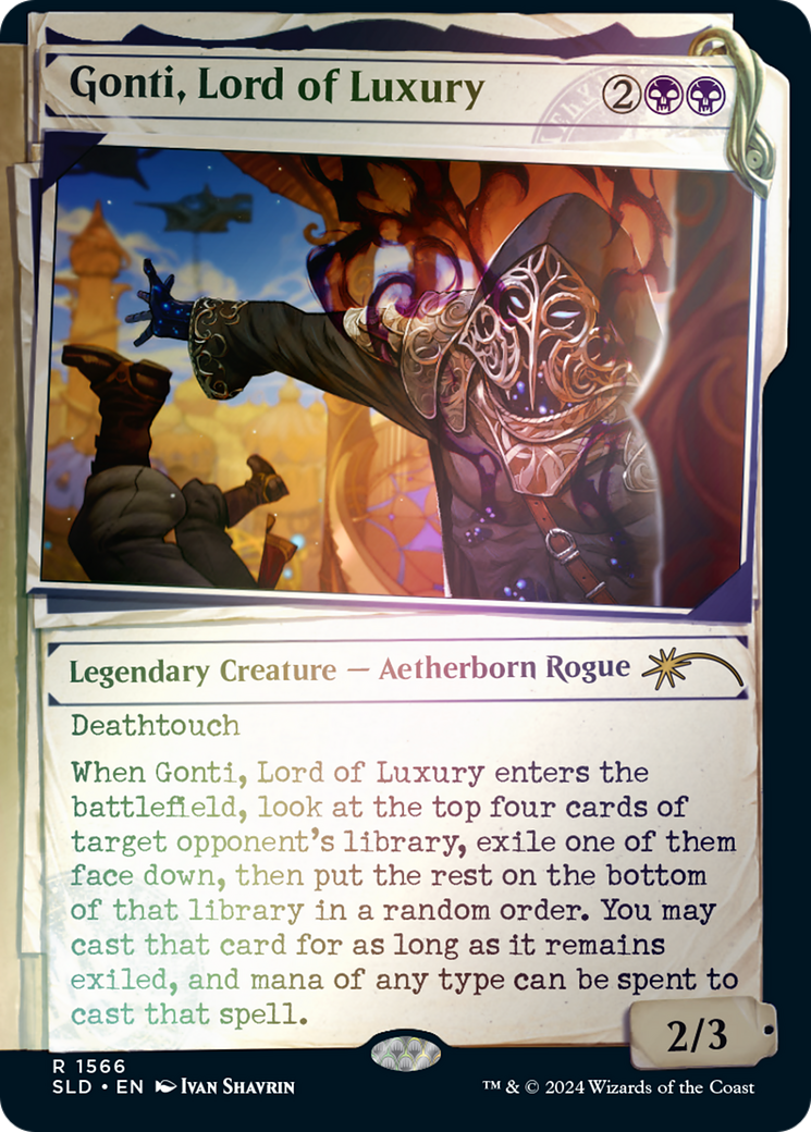 Gonti, Lord of Luxury (SLD-1566) - Secret Lair Drop: (Showcase) Foil