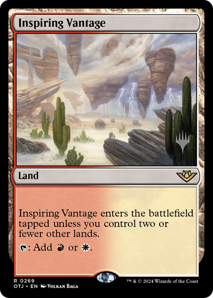 Inspiring Vantage (PPOTJ-269) - Outlaws of Thunder Junction Promos Foil