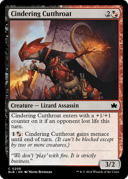 Cindering Cutthroat (BLB-208) - Bloomburrow