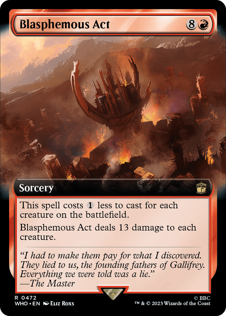 Blasphemous Act (WHO-472) - Doctor Who: (Extended Art) Foil