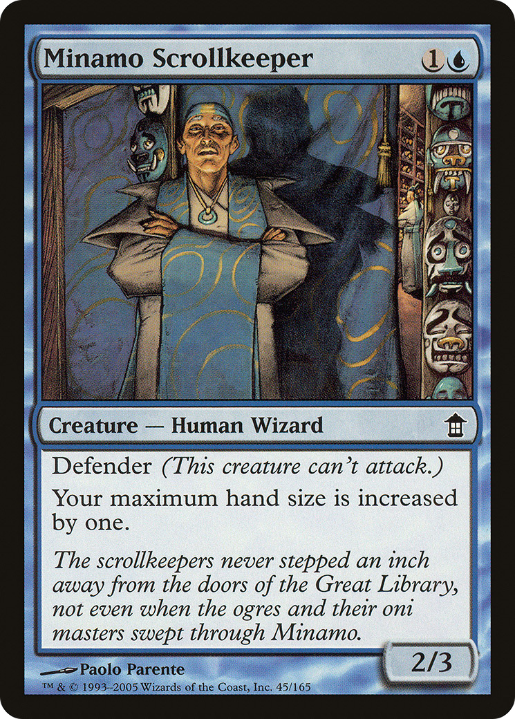 Minamo Scrollkeeper (SOK-045) - Saviors of Kamigawa