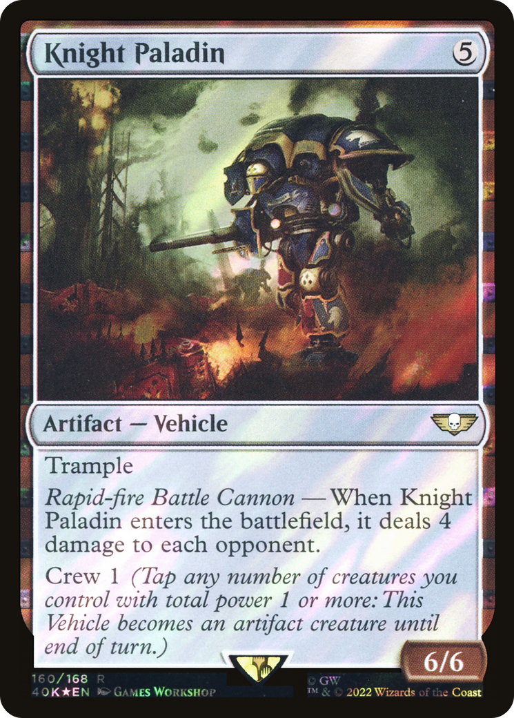 Knight Paladin (40K-160) - Warhammer 40,000 Commander Foil