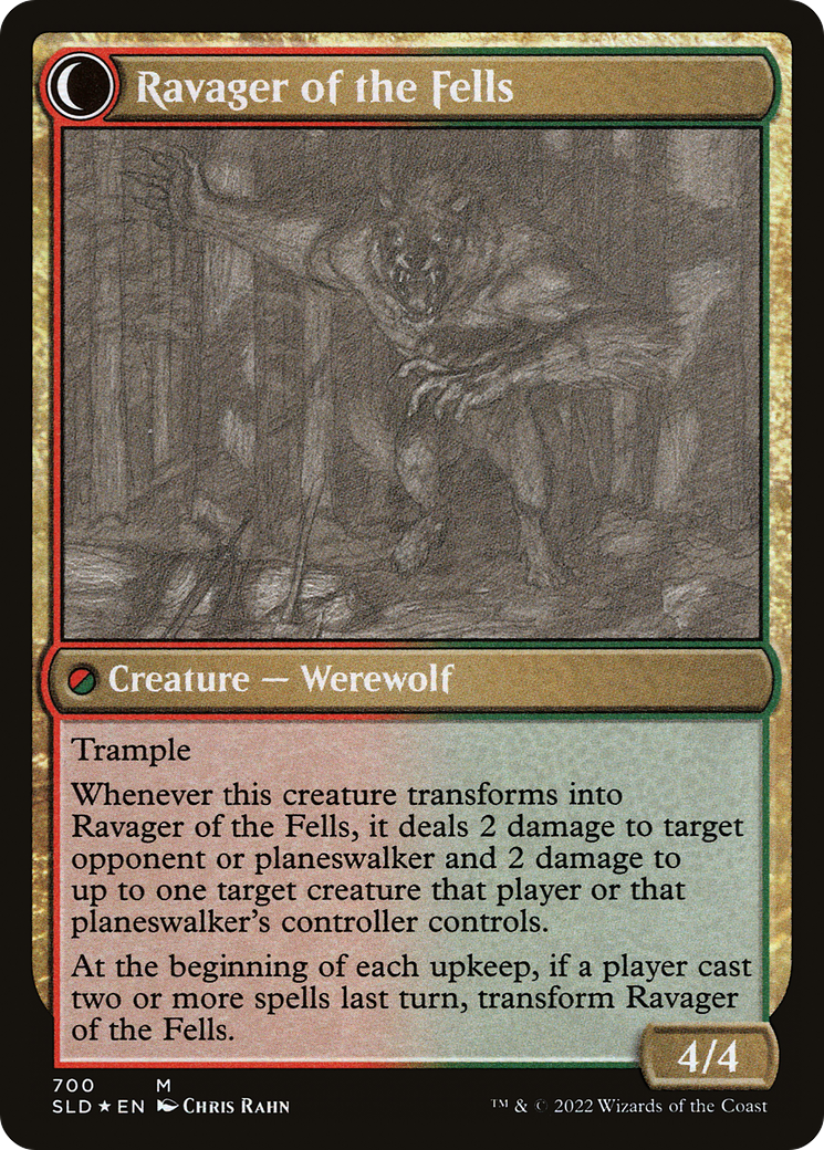 Huntmaster of the Fells // Ravager of the Fells (SLD-700) - Secret Lair Drop