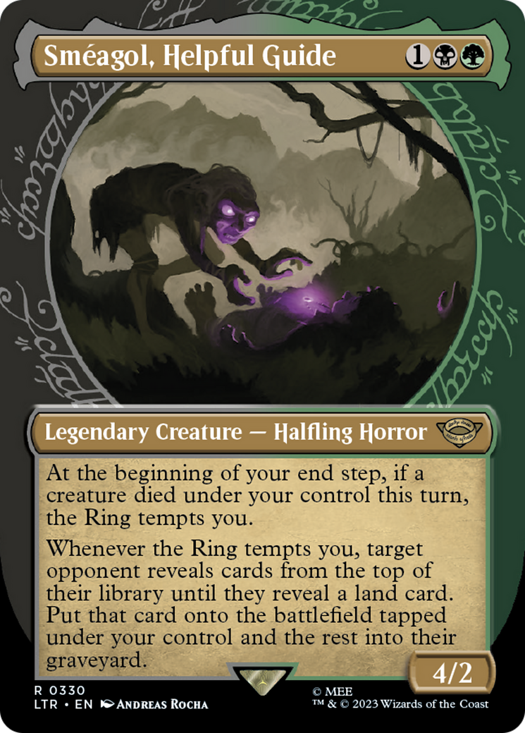 Sméagol, Helpful Guide (LTR-330) - The Lord of the Rings: Tales of Middle-earth: (Showcase) (Borderless) Foil