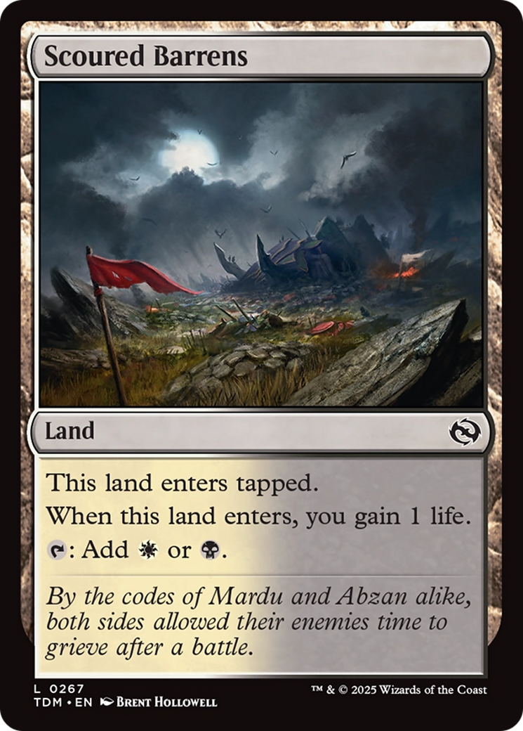 Scoured Barrens (TDM-267) - Tarkir: Dragonstorm