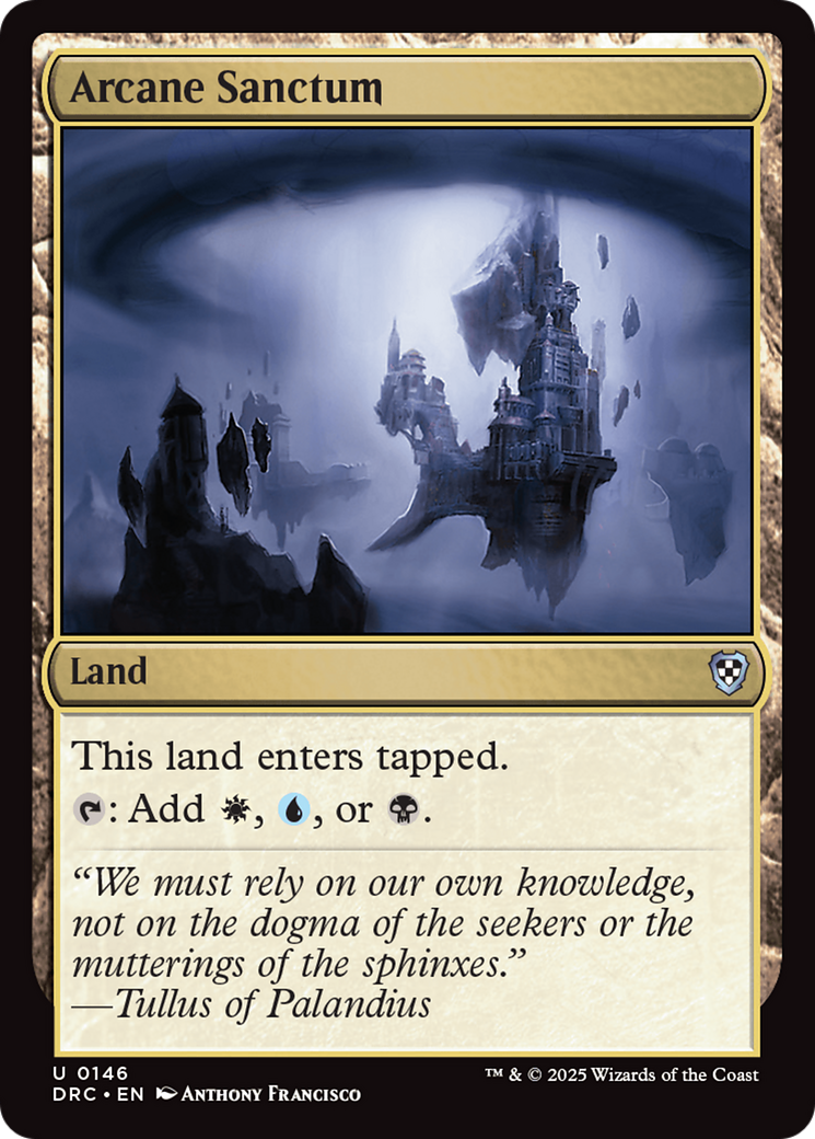 Arcane Sanctum (DRC-146) - Commander: Aetherdrift