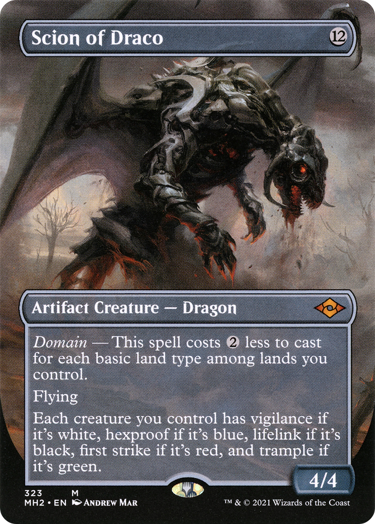 Scion of Draco (MH2-323) - Modern Horizons 2 (Borderless) Foil