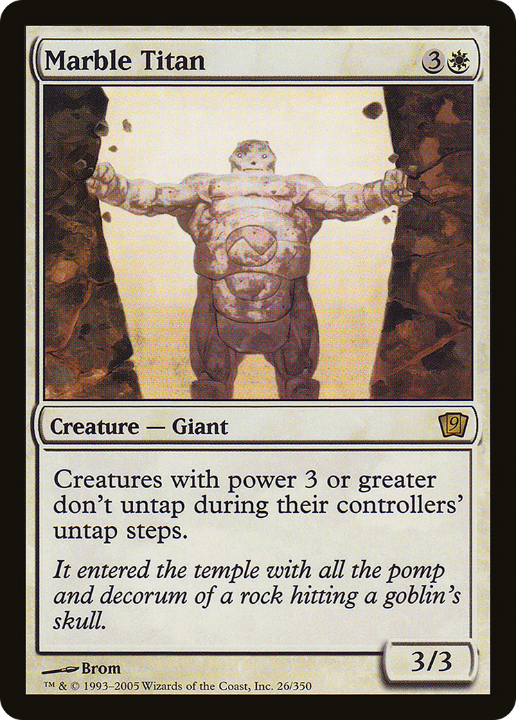 Marble Titan (9ED-26★) - Ninth Edition Foil