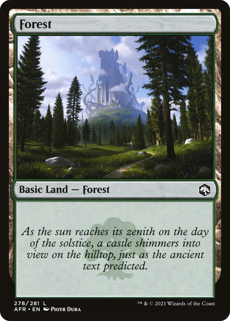 Forest (AFR-278) - Adventures in the Forgotten Realms Foil