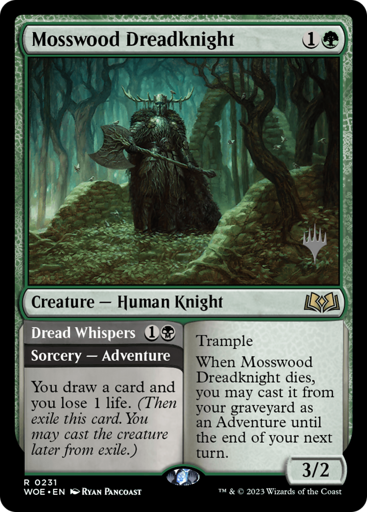 Mosswood Dreadknight // Dread Whispers (PPWOE-231) - Wilds of Eldraine Promos