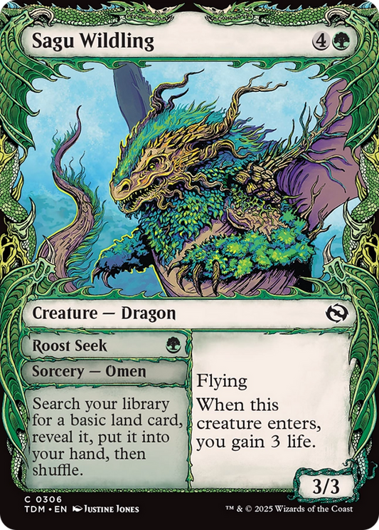 Sagu Wildling // Roost Seek (TDM-306) - Tarkir: Dragonstorm: (Showcase)