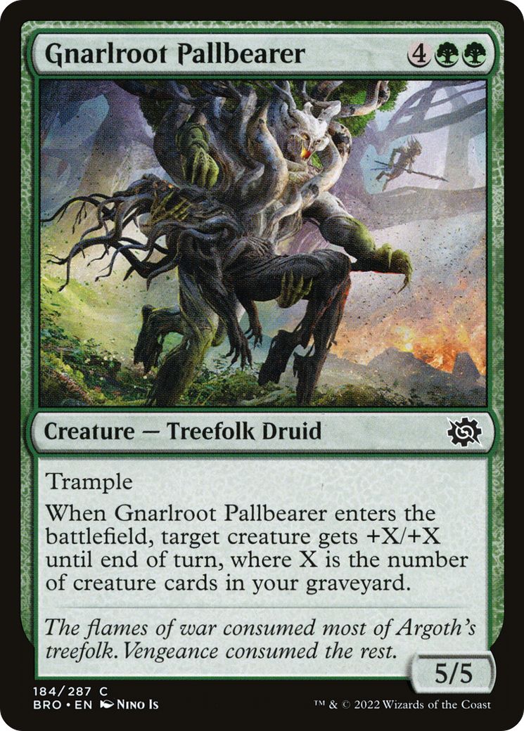 Gnarlroot Pallbearer (BRO-184) - The Brothers' War Foil