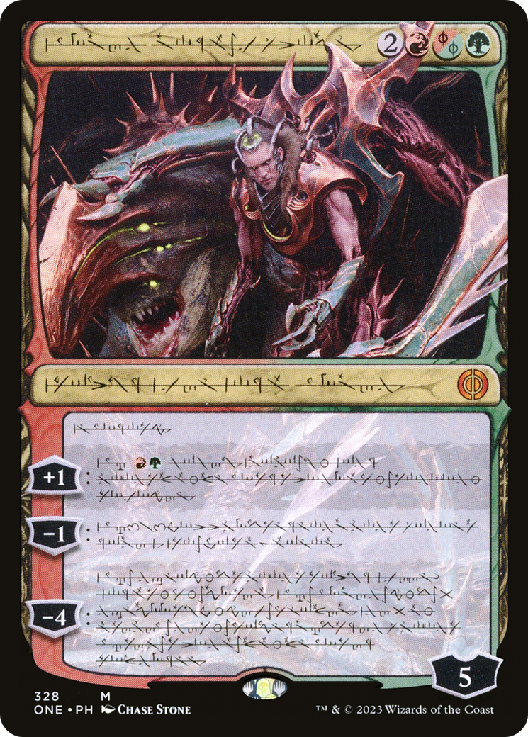 Lukka, Bound to Ruin (ONE-328) - Phyrexia: All Will Be One: (Showcase) Foil