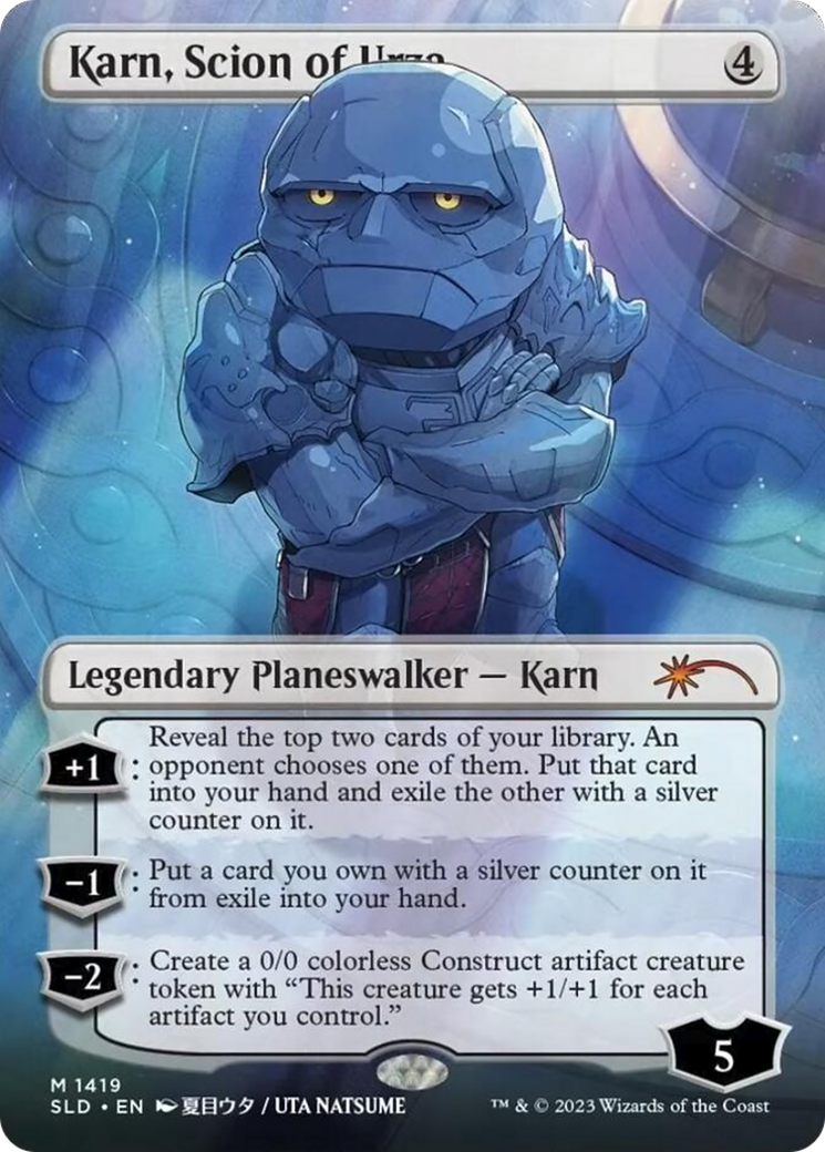 Karn, Scion of Urza (SLD-1419) - Secret Lair Drop (Borderless) Foil