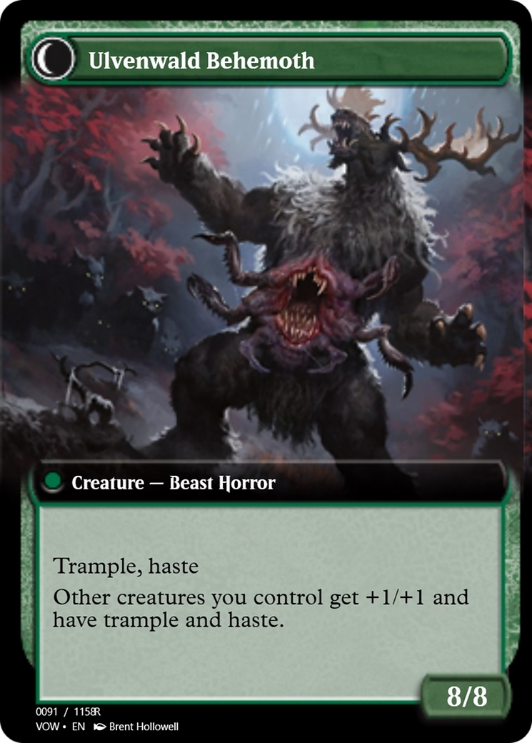 Ulvenwald Oddity // Ulvenwald Behemoth (PRM-95421) - Magic Online Promos