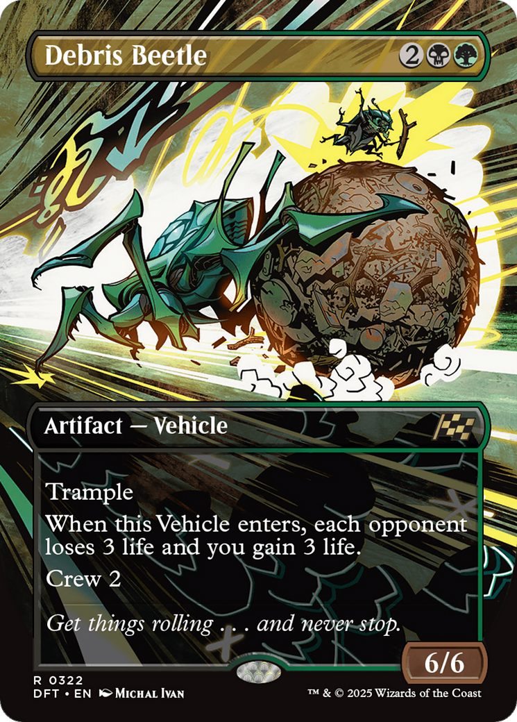 Debris Beetle (DFT-322) - Aetherdrift (Borderless) Foil