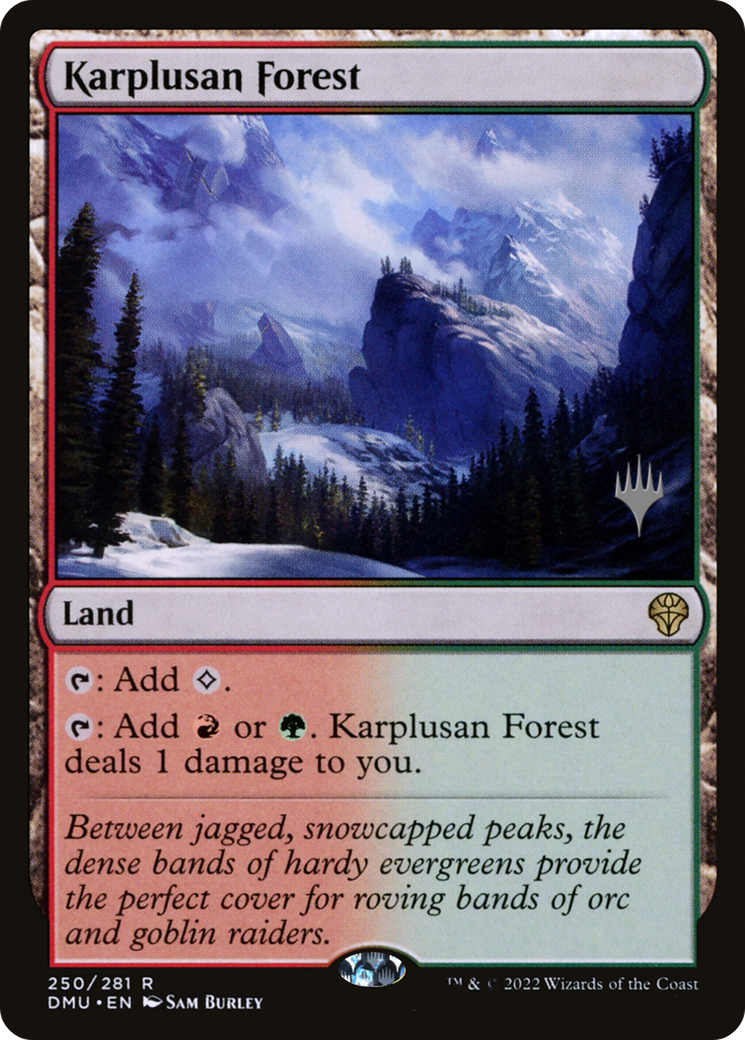 Karplusan Forest (PPDMU-250P) - Dominaria United Promos Foil