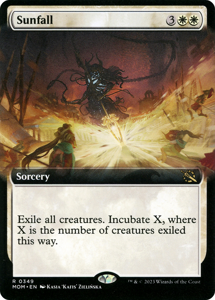 Sunfall (MOM-349) - March of the Machine: (Extended Art) Foil