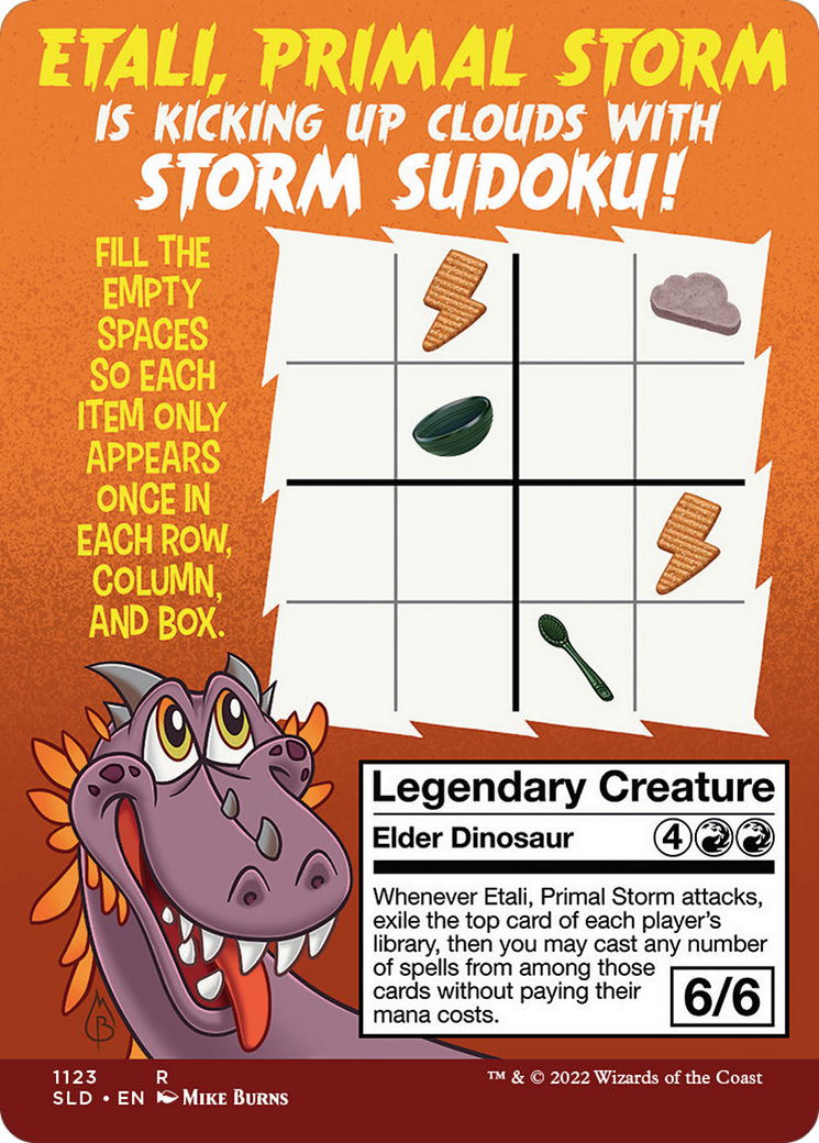 Etali, Primal Storm // Etali, Primal Storm (SLD-1123) - Secret Lair Drop (Borderless) Foil