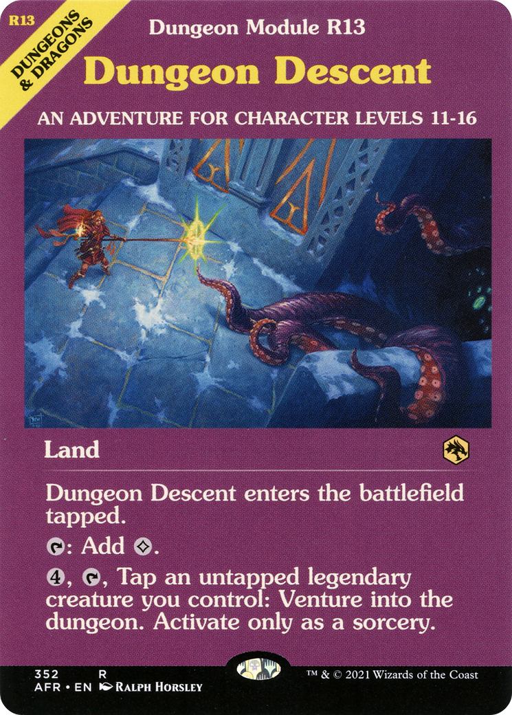 Dungeon Descent (AFR-352) - Adventures in the Forgotten Realms: (Showcase)