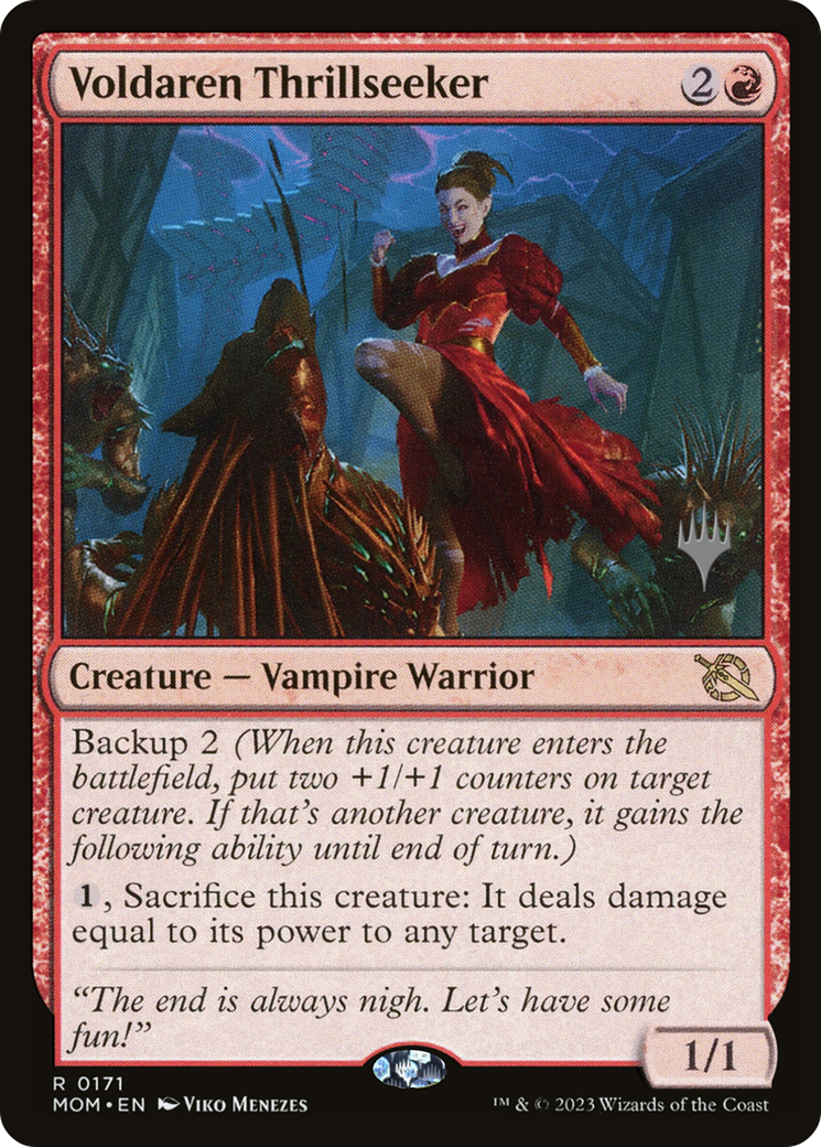 Voldaren Thrillseeker (PPMOM-171P) - March of the Machine Promos Foil
