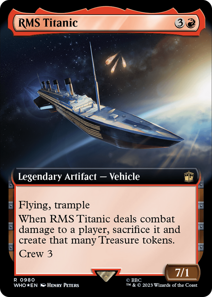 RMS Titanic (WHO-980) - Doctor Who: (Extended Art) Foil
