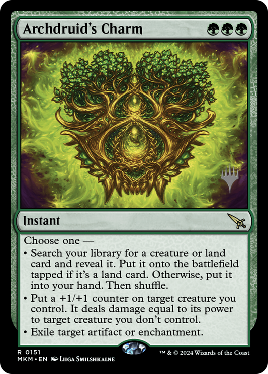 Archdruid's Charm (PPMKM-151) - Murders at Karlov Manor Promos Foil