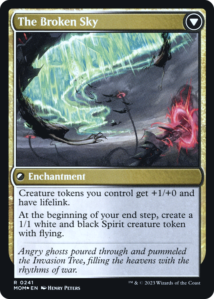 Invasion of Tolvada // The Broken Sky (PRE-241) - March of the Machine Promos Foil