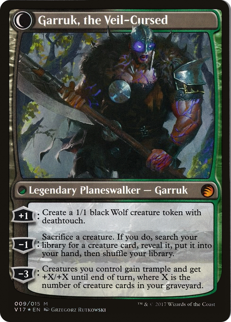 Garruk Relentless // Garruk, the Veil-Cursed (V17-009) - From the Vault: Transform: (Double Faced Transform) Foil