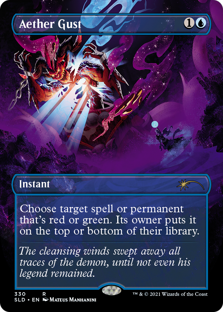 Aether Gust (SLD-330) - Secret Lair Drop (Borderless)