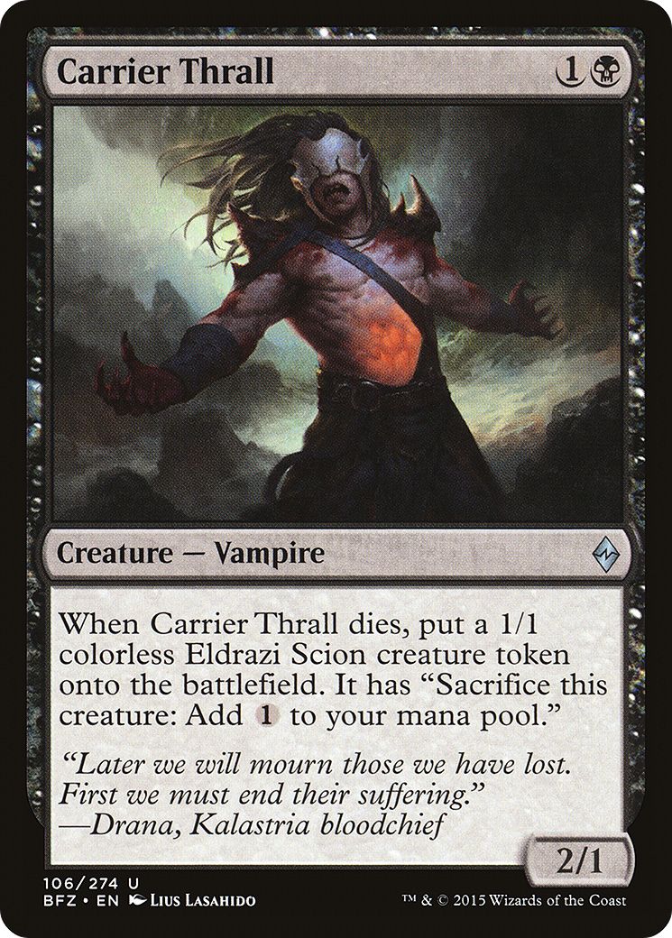 Carrier Thrall (BFZ-106) - Battle for Zendikar