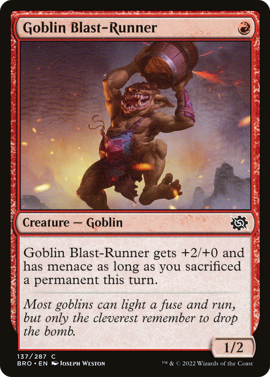 Goblin Blast-Runner (BRO-137) - The Brothers' War